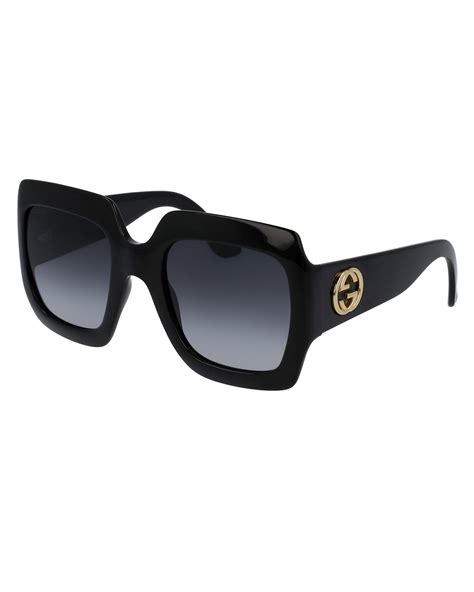 gucci black oversized square frame sunglasses|Gucci large square frame sunglasses.